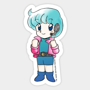 Anime Nostalgia Podcast Mascot: Ret Sticker